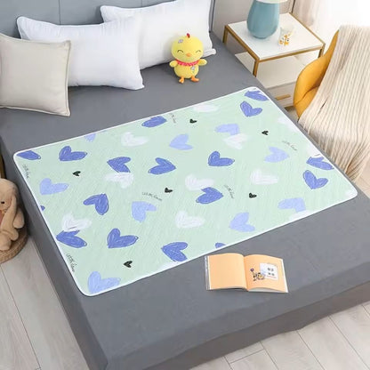 Washable Waterproof Underpad 100x150cm Soft Leakproof Bed Protector For Baby Or Adult 10