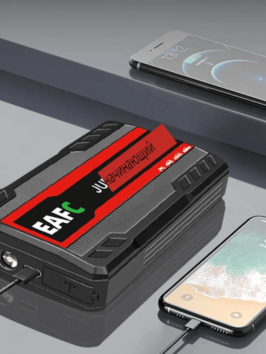 600A Portable Car Jump Starter Power Bank With LED Flashlight 4