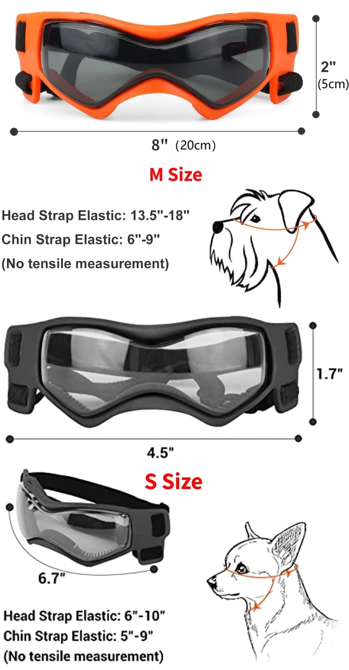Adjustable Dog Goggles For Small Medium Breeds Outdoor UV Protection Sunglasses For Dogs And Cats P 5