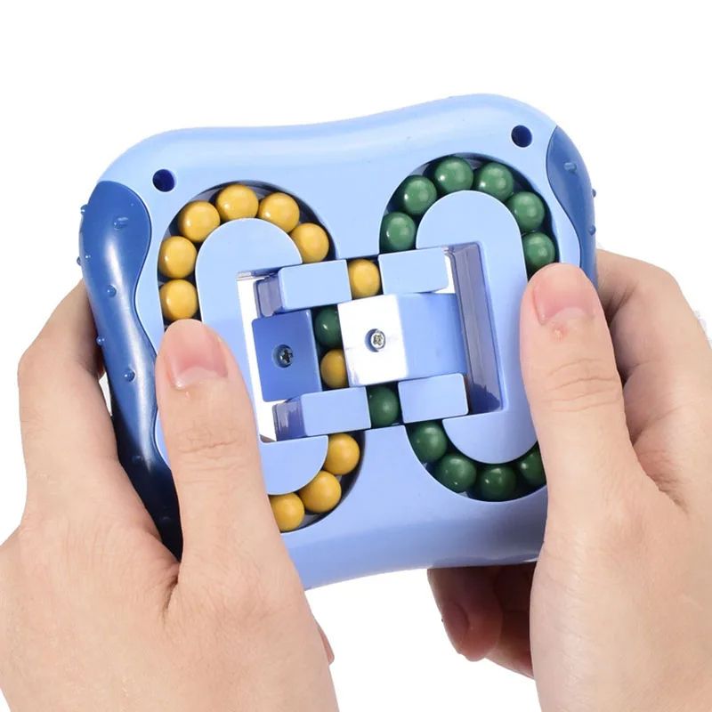 Rotating Magic Bean Fingertip Toy, Montessori Educational Puzzle Game for Kids & Adults, Intelligence-Boosting Fidget