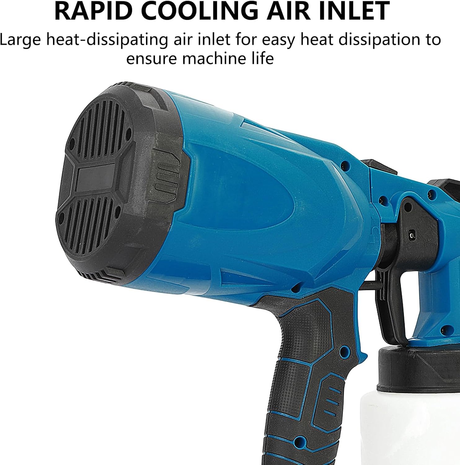 Cordless HVLP Paint Sprayer  600W Handheld Electric Paint Gun With 3 Spray Patterns And 800 3