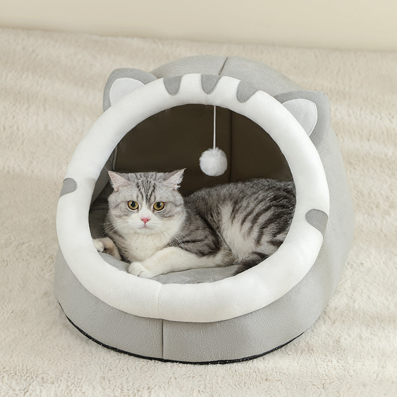 Warm Cat House  Dog Bed Super Cat Basket Tent With Cave Cushion For Kittens  Small Dogs 1