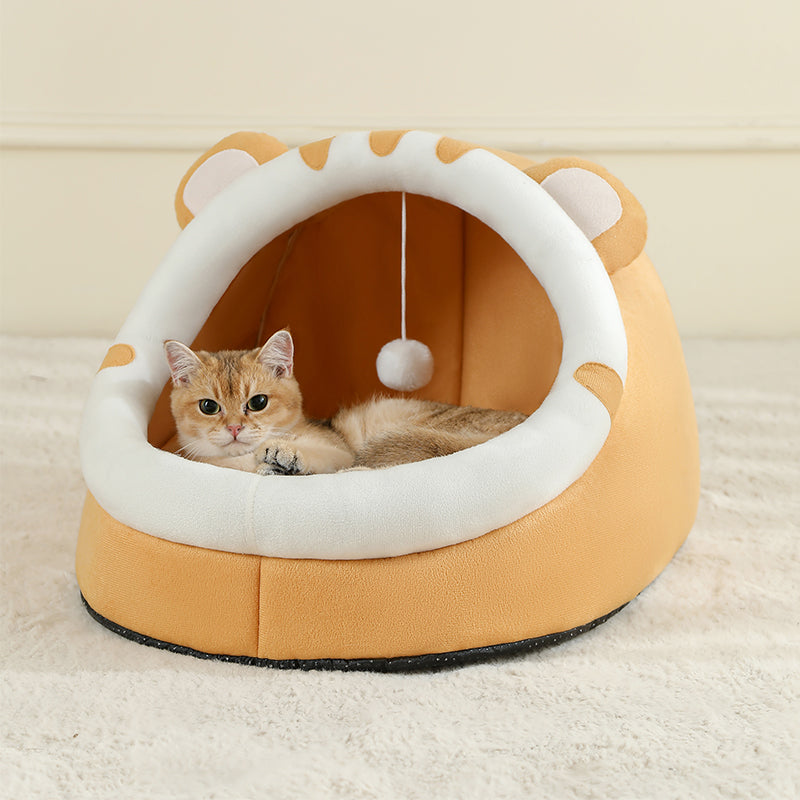 Warm Cat House  Dog Bed Super Cat Basket Tent With Cave Cushion For Kittens  Small Dogs 2