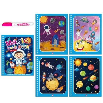 Reusable Water Drawing Magic Book With Pen Montessori Educational Toy For Toddlers  Kids Early Lear 15