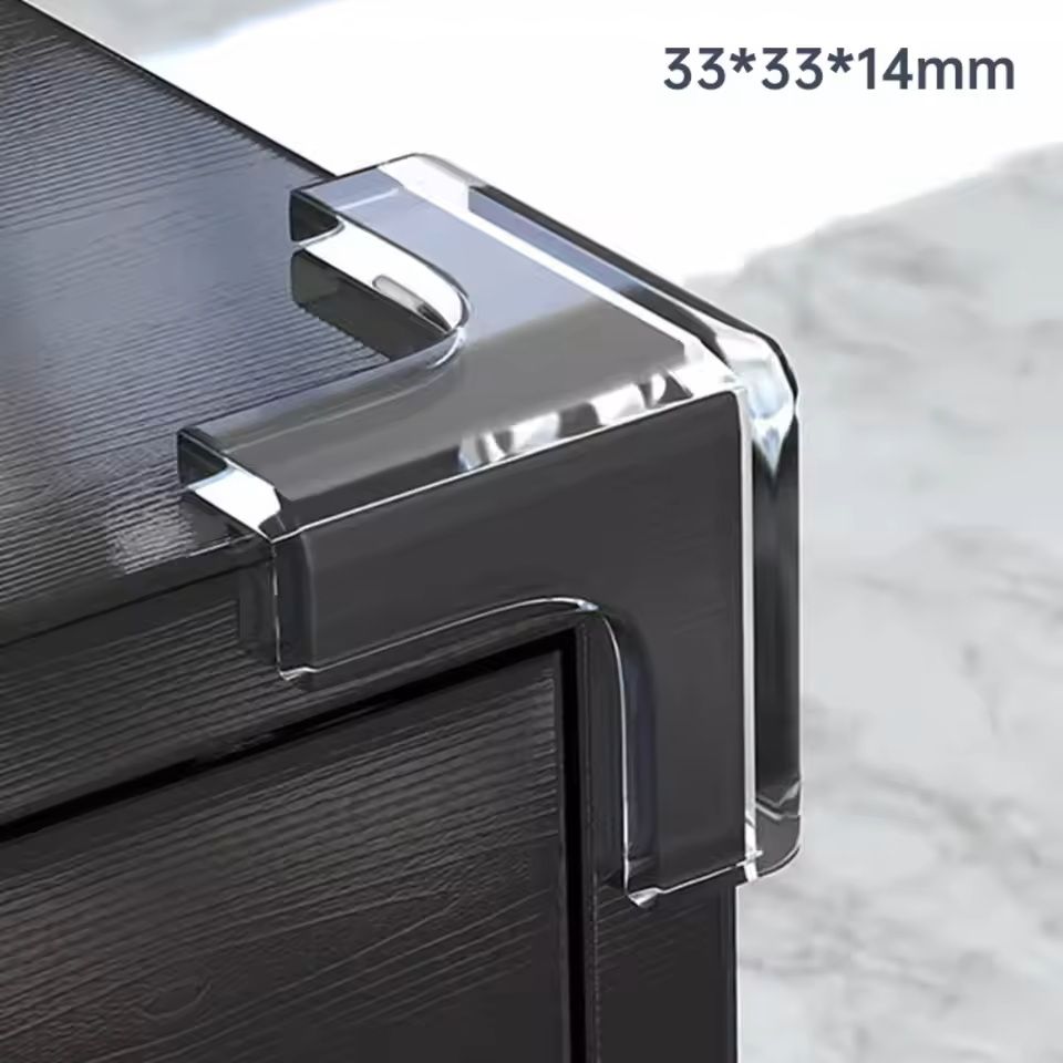 Silicone Corner Protectors For Furniture Baby Safety Cushions 4 To 20 Pack Clear Or Black 4