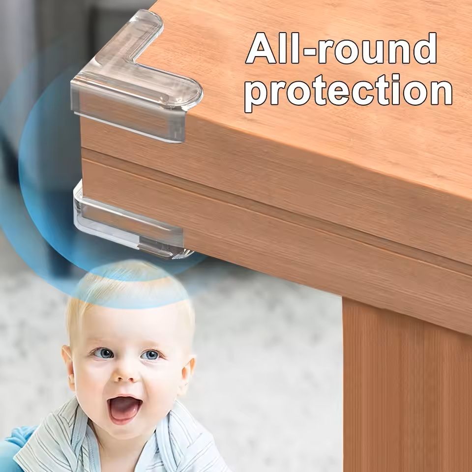 Silicone Corner Protectors For Furniture Baby Safety Cushions 4 To 20 Pack Clear Or Black 6