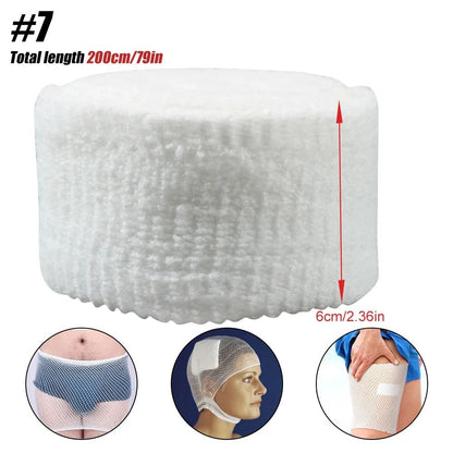 Elastic Tubular Gauze Bandage Net Wound Dressing Mesh Wrap Retainer Breathable Fixation Tape For Ar 10