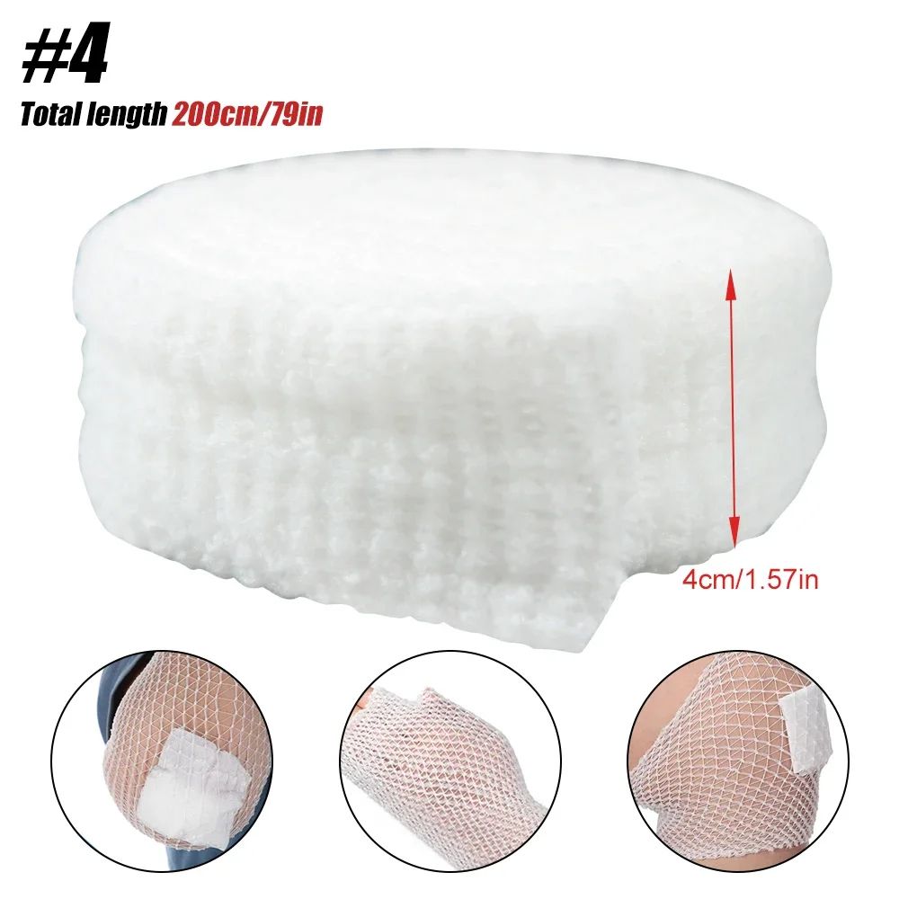 Elastic Tubular Gauze Bandage Net Wound Dressing Mesh Wrap Retainer Breathable Fixation Tape For Ar 7