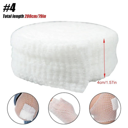 Elastic Tubular Gauze Bandage Net Wound Dressing Mesh Wrap Retainer Breathable Fixation Tape For Ar 7