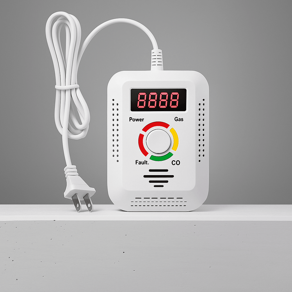 2in1 Natural Gas  Carbon Monoxide Detector Plug In Combustible Gas Leak Monitor With Digital Displa 1