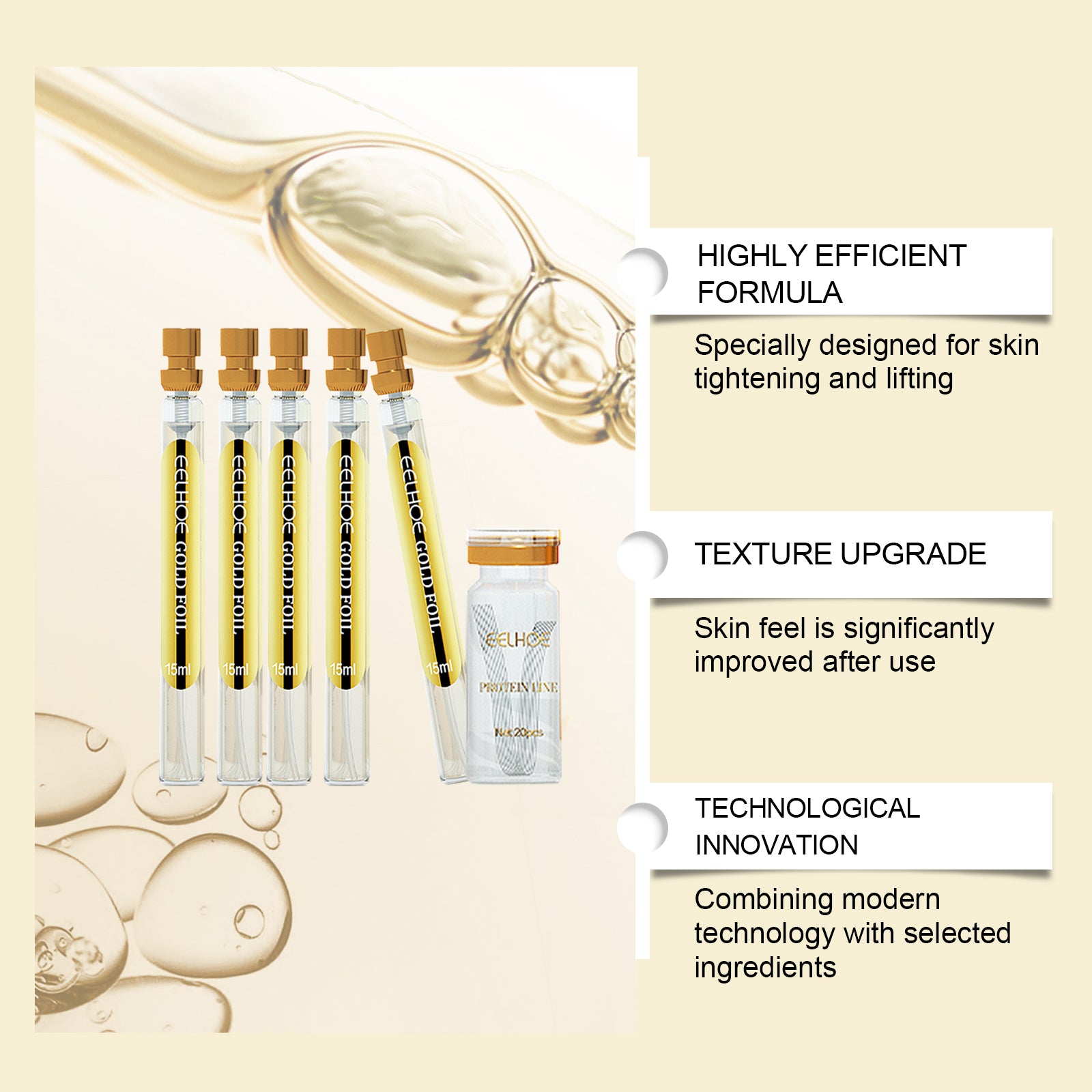 Wrinkle Treatment Protein Threads Absorbable Collagen Face Filler For Firming Moisturizing  Fine Li 2