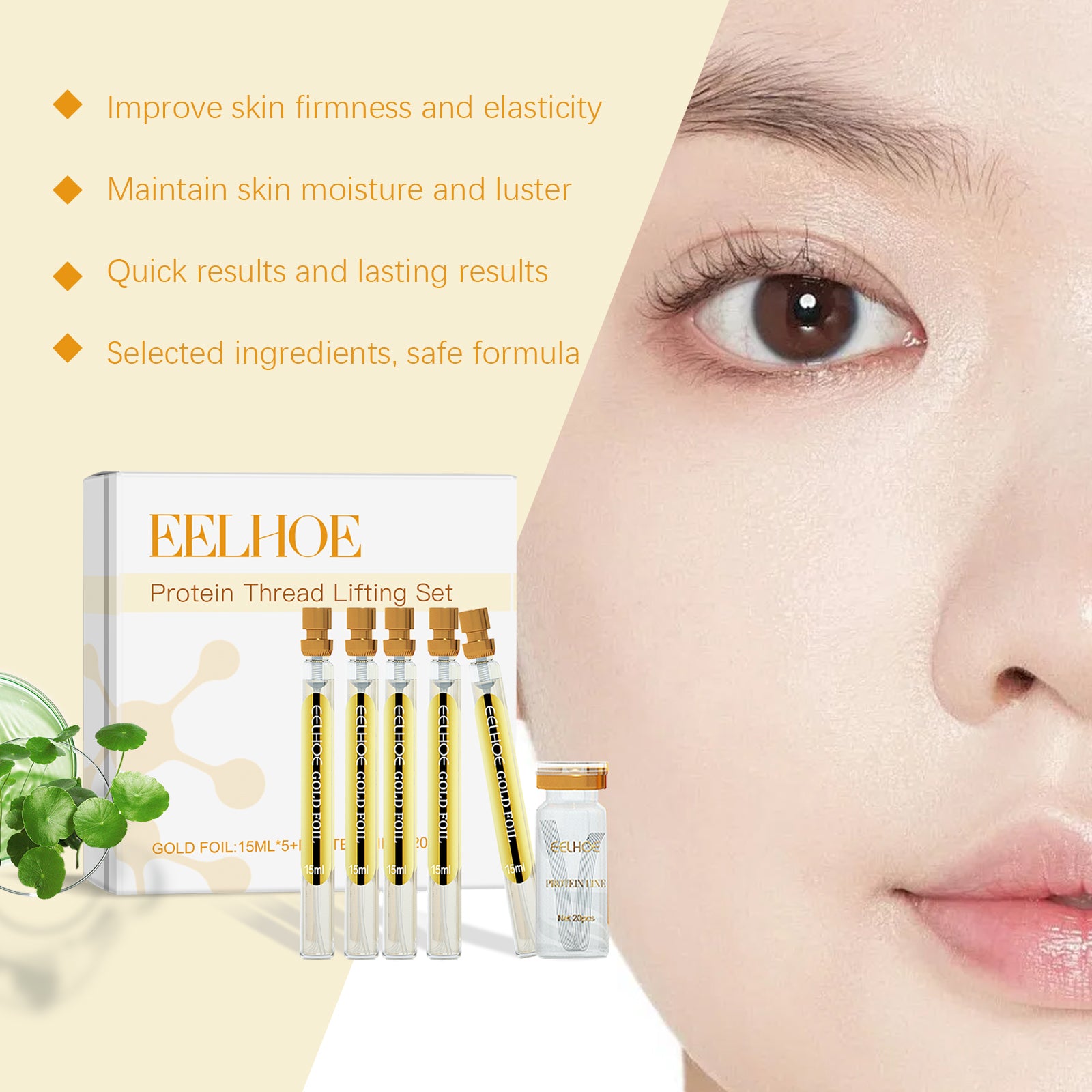 Wrinkle Treatment Protein Threads Absorbable Collagen Face Filler For Firming Moisturizing  Fine Li 3