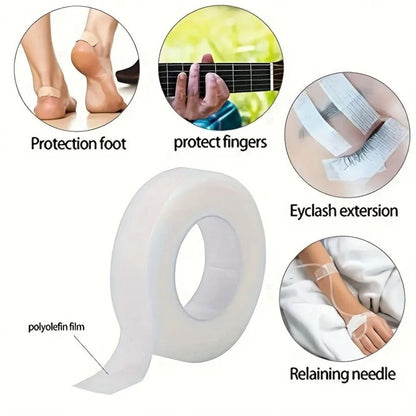 Breathable Grid Transparent Medical Tape Roll Hypoallergenic PE Adhesive For Wound Care Curved Heal 1