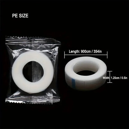 Breathable Grid Transparent Medical Tape Roll Hypoallergenic PE Adhesive For Wound Care Curved Heal 3