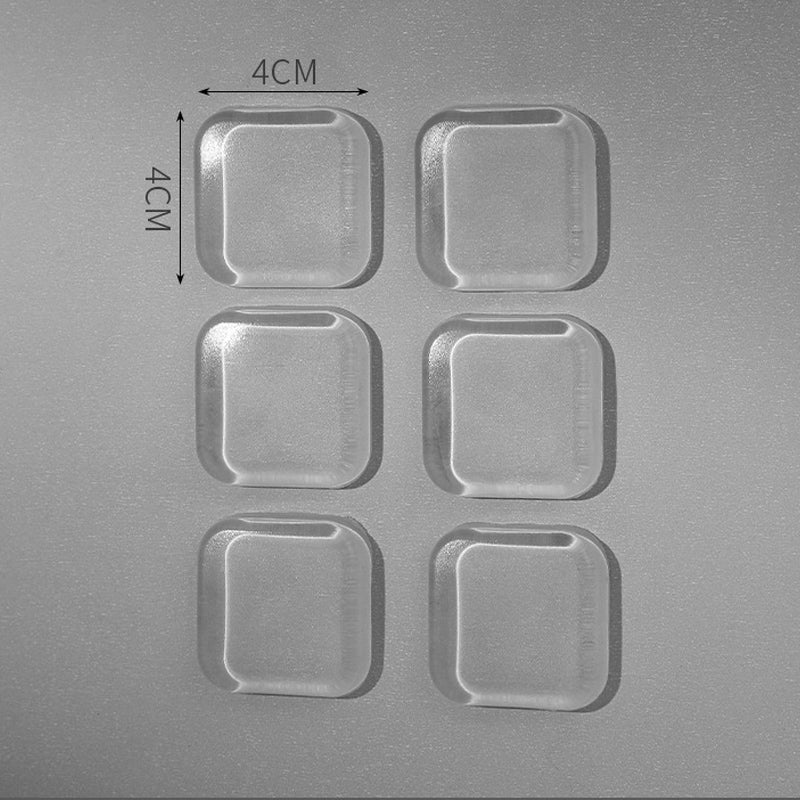 Silicone Door Stopper Stickers Transparent Adhesive Handle Bumpers  AntiShock Protect Pads 6