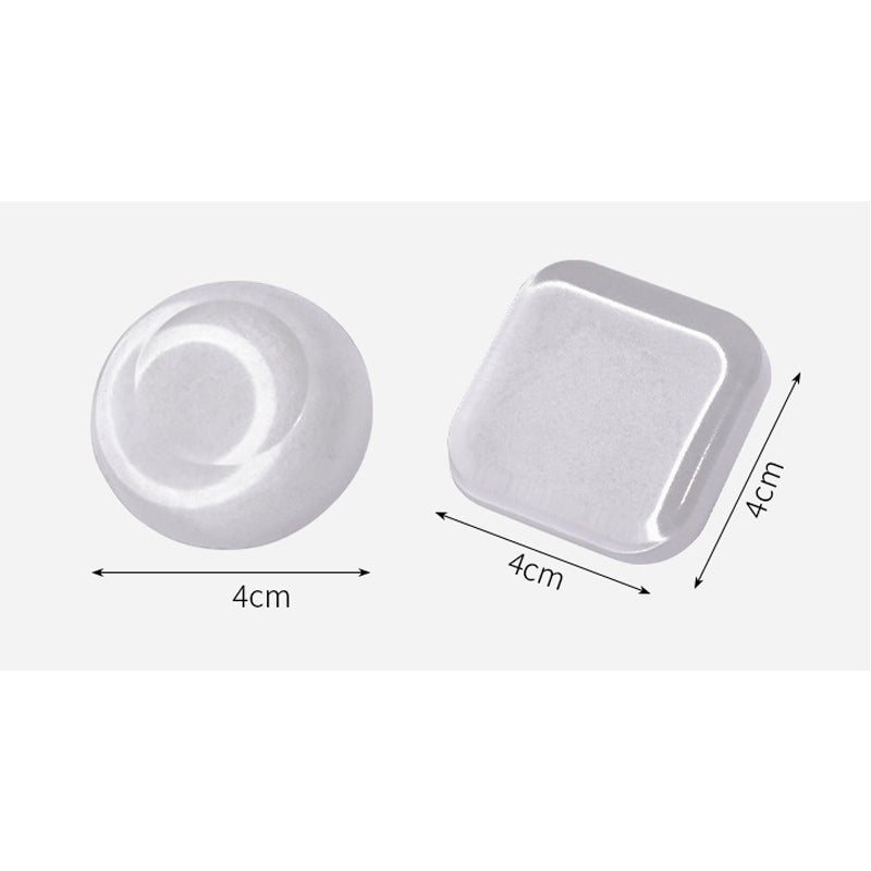 Silicone Door Stopper Stickers Transparent Adhesive Handle Bumpers  AntiShock Protect Pads 5