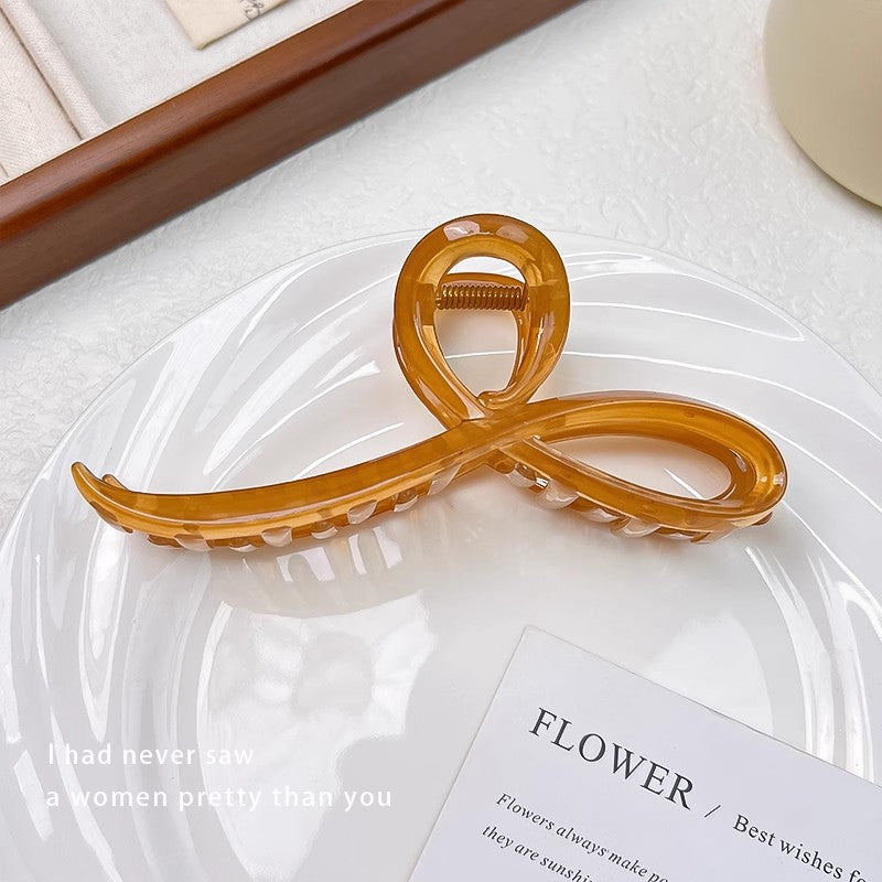 Fashion Jelly Color Bow Hair Claw Clip Elegant Headband Hairpin Accessory For Women  Girls 8