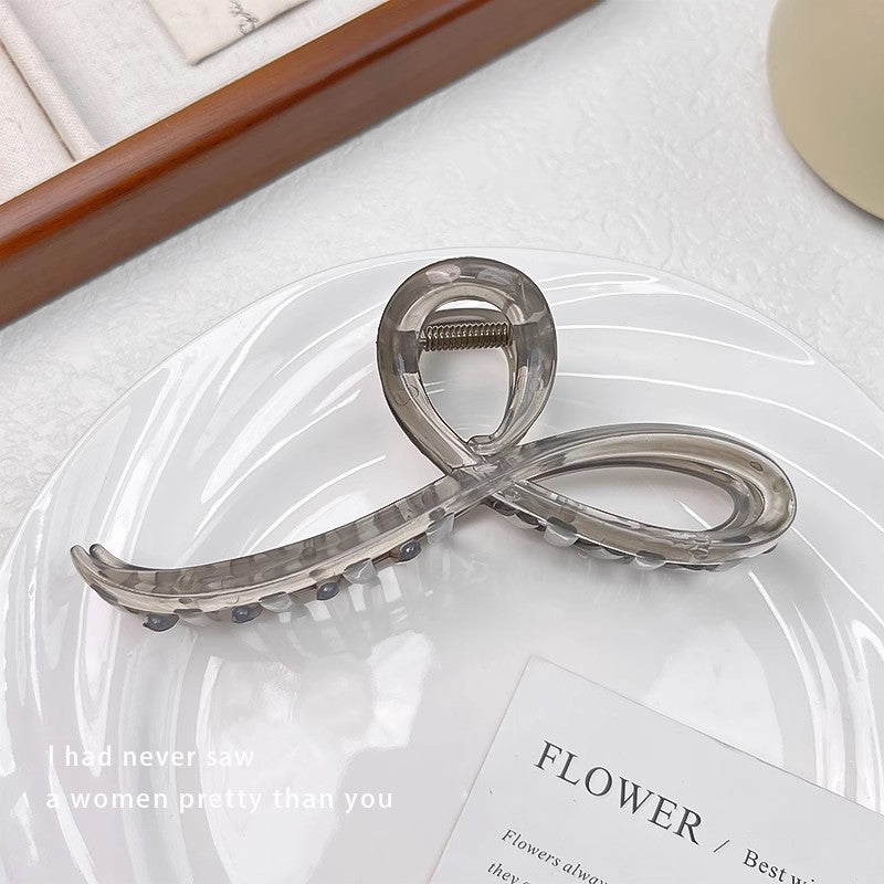 Fashion Jelly Color Bow Hair Claw Clip Elegant Headband Hairpin Accessory For Women  Girls 9