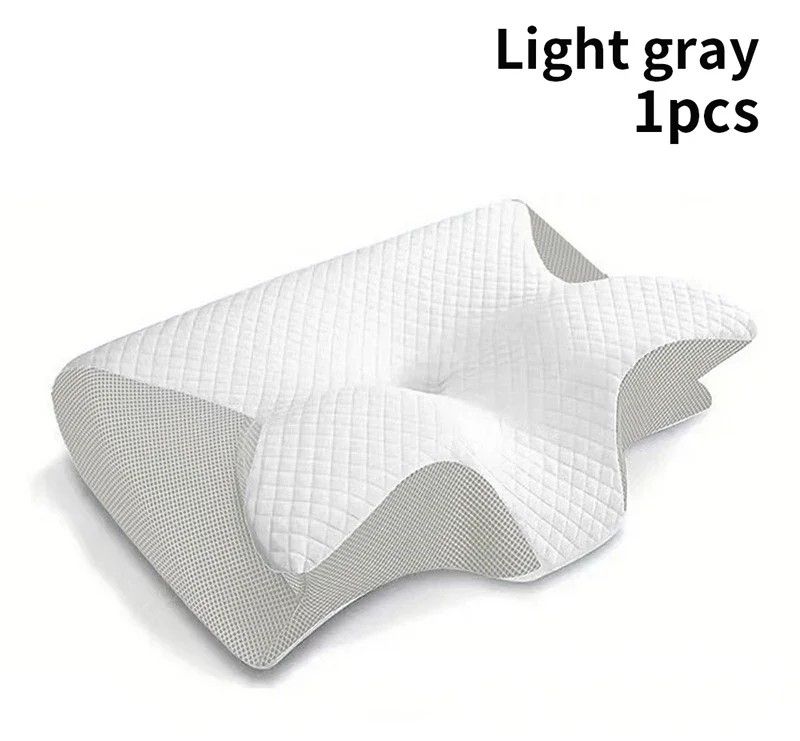 Ergonomic Memory Foam Pillow Cervical Orthopedic Neck Support For Sleeping  Travel 7