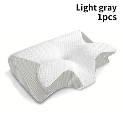 Ergonomic Memory Foam Pillow Cervical Orthopedic Neck Support For Sleeping  Travel 7