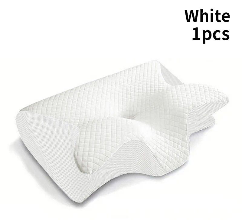 Ergonomic Memory Foam Pillow Cervical Orthopedic Neck Support For Sleeping  Travel 8