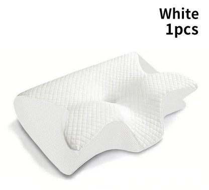 Ergonomic Memory Foam Pillow Cervical Orthopedic Neck Support For Sleeping  Travel 8