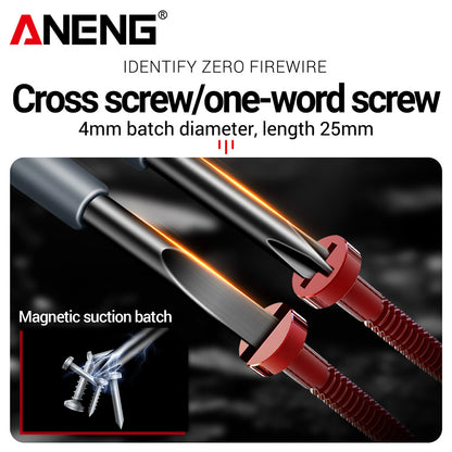Insulated Electric Pen Neon Bulb Indicator Meter  Screwdriver Set For Electricians Pocket Tester Pe 3