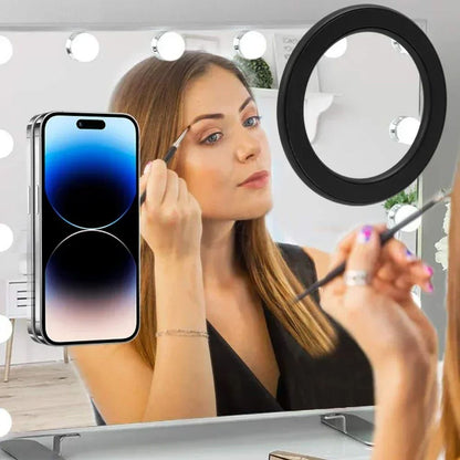 Universal MagSafe Magnetic Ring Holder with Adhesive Strong Magnet, Cellphone Wall Mount & Stand Compatible