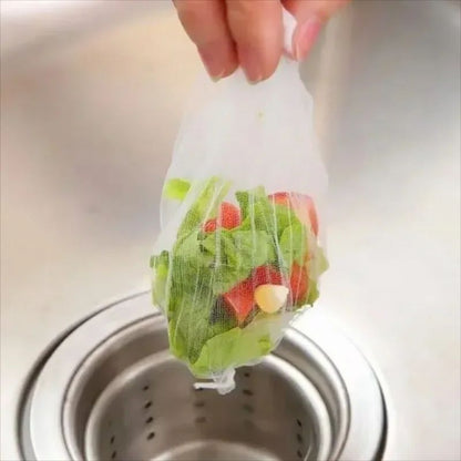 Disposable Kitchen Sink Filter Mesh Bags AntiBlocking Sewer Drain Strainer Net For Food Waste  Hair 2
