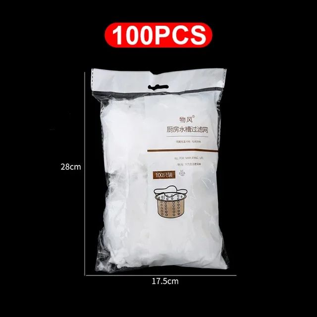 Disposable Kitchen Sink Filter Mesh Bags AntiBlocking Sewer Drain Strainer Net For Food Waste  Hair 5