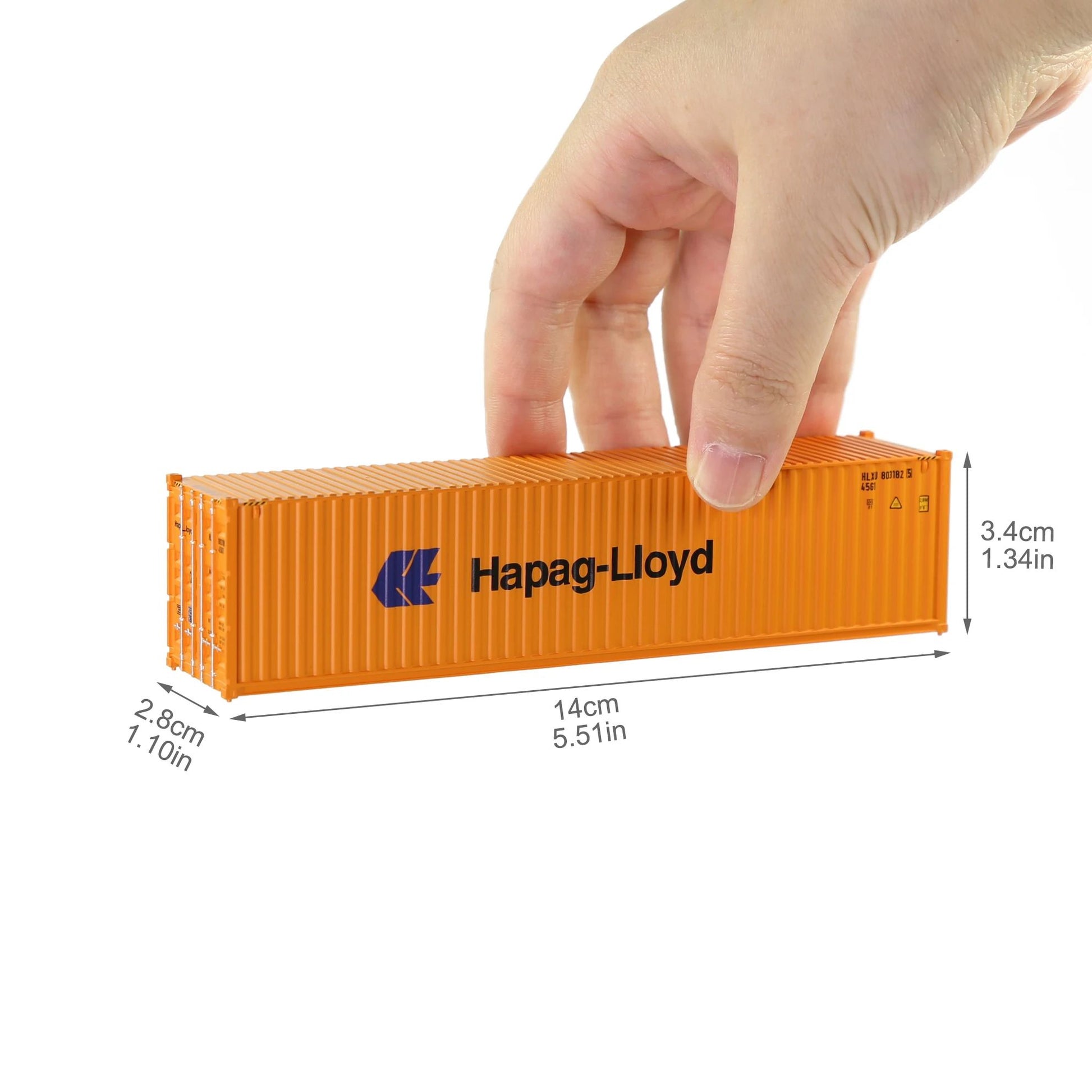 Evemodel C8746 HO Scale 40ft Shipping Container – 40 Hi-Cube Model for Railway Layouts