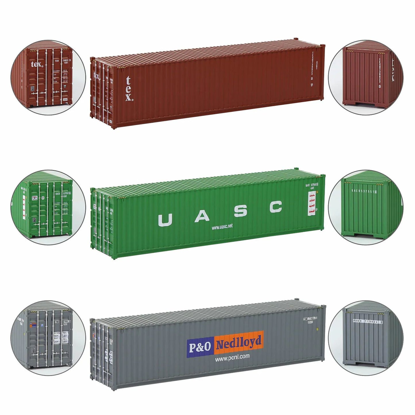 Evemodel C8746 HO Scale 40ft Shipping Container  40 HiCube Model For Railway Layouts 1