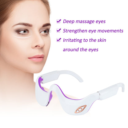 Eye Massager For Wrinkles  Bags 3D Rechargeable Beauty Tool With Heat Therapy  Pulse Massage For Ey 2