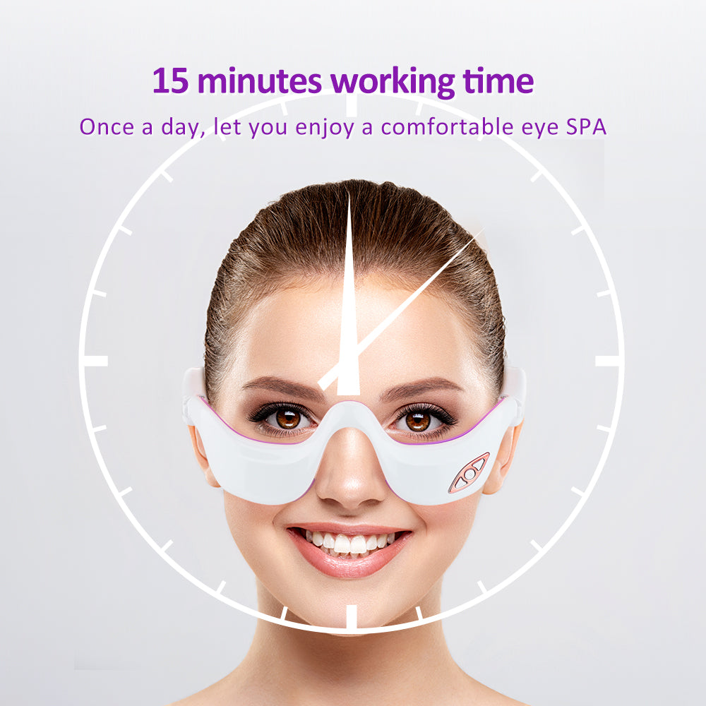 Eye Massager For Wrinkles  Bags 3D Rechargeable Beauty Tool With Heat Therapy  Pulse Massage For Ey 4