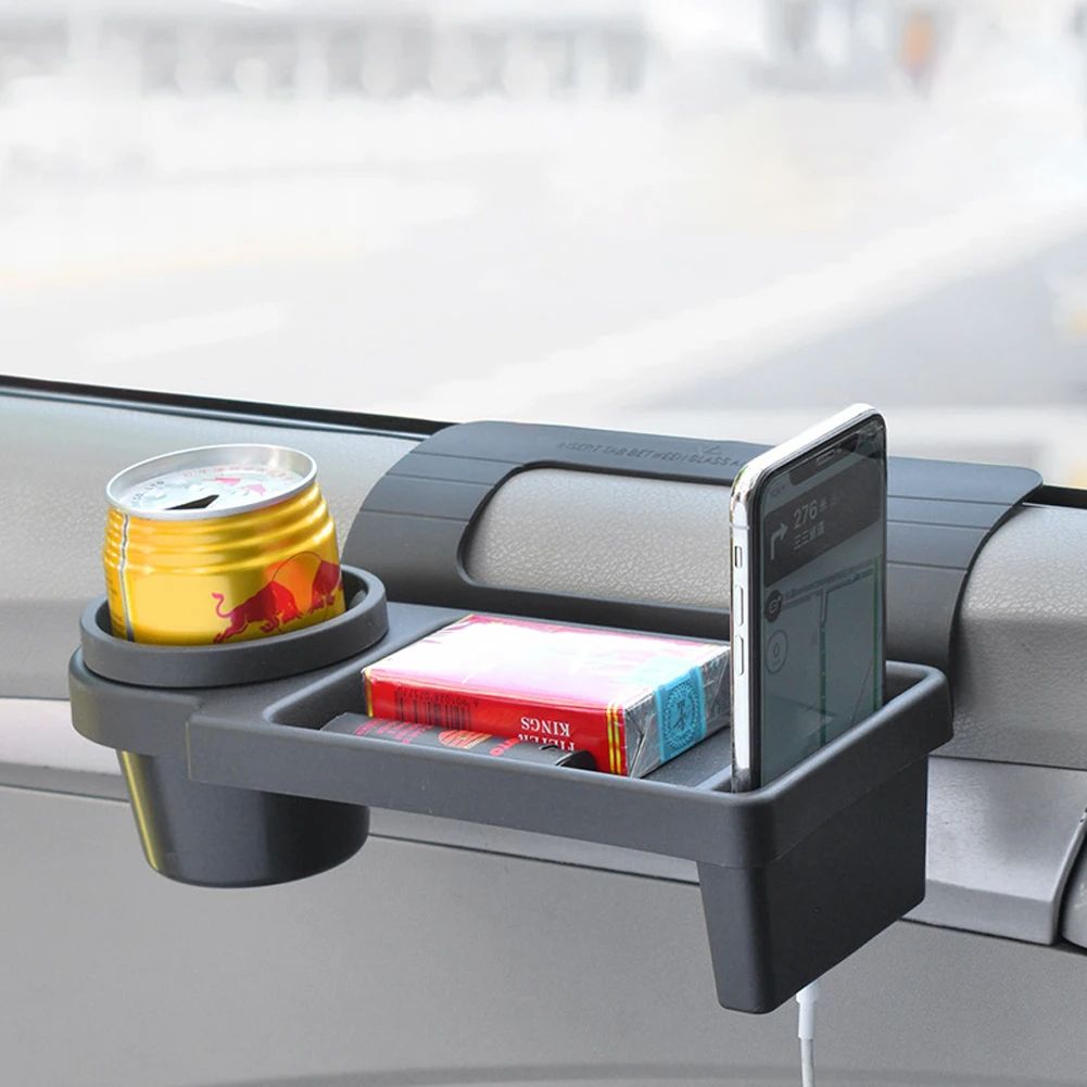 MultiFunctional Car Organizer Box With Cup Holder  Side Door Hanging Storage Rack  Phone Slot For V 1