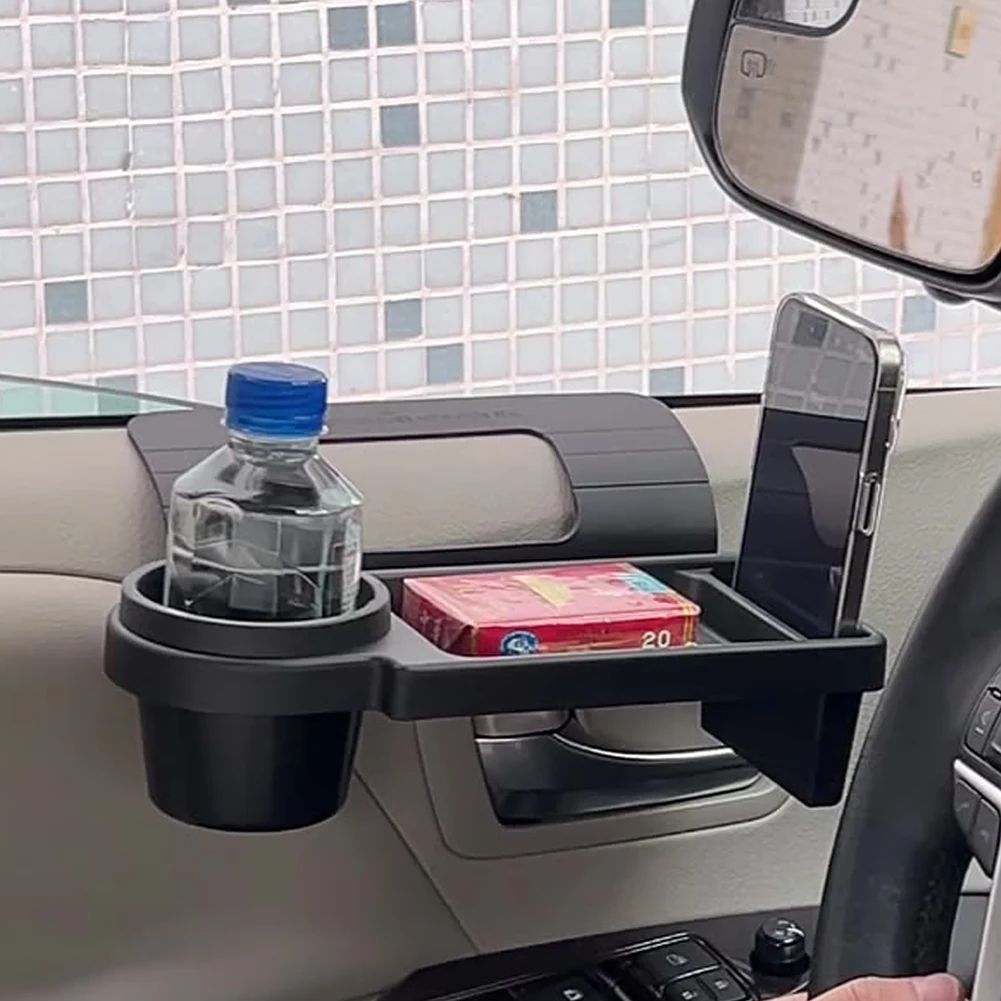 MultiFunctional Car Organizer Box With Cup Holder  Side Door Hanging Storage Rack  Phone Slot For V 2