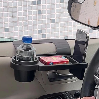 MultiFunctional Car Organizer Box With Cup Holder  Side Door Hanging Storage Rack  Phone Slot For V 2