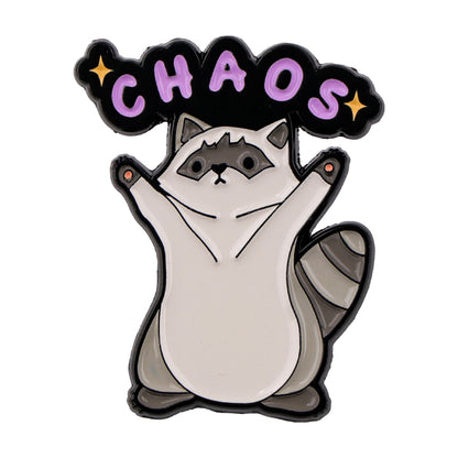 Funny Raccoon Quote Lapel Pins Cute Animal Brooches For Women Backpack Badges Costume Accessories I 6