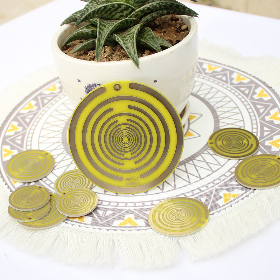 Energy Disc Tesla Polarizing Disk Double-Sided Antenna Ornament for Self-Repair & Energy Awakening (Lakhovsky Inspired