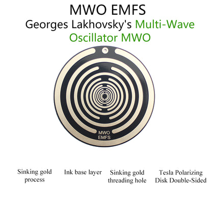 Energy Disc Tesla Polarizing Disk Double-Sided Antenna Ornament for Self-Repair & Energy Awakening (Lakhovsky Inspired