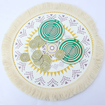 Energy Disc Tesla Polarizing Disk Double-Sided Antenna Ornament for Self-Repair & Energy Awakening (Lakhovsky Inspired