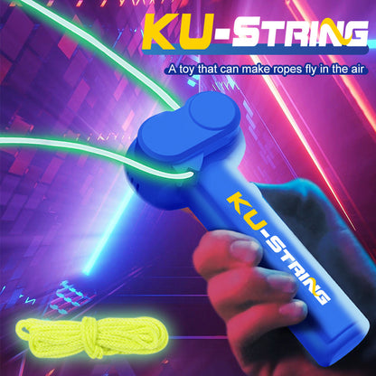 Glow In The Dark Rope Launcher Luminous Portable Stress Relief Toy For Kids  Party Favors 3