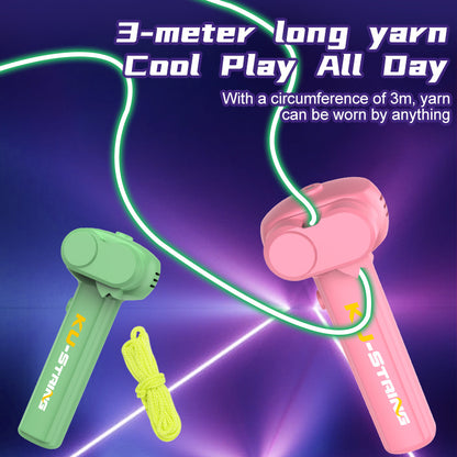 Glow In The Dark Rope Launcher Luminous Portable Stress Relief Toy For Kids  Party Favors 1