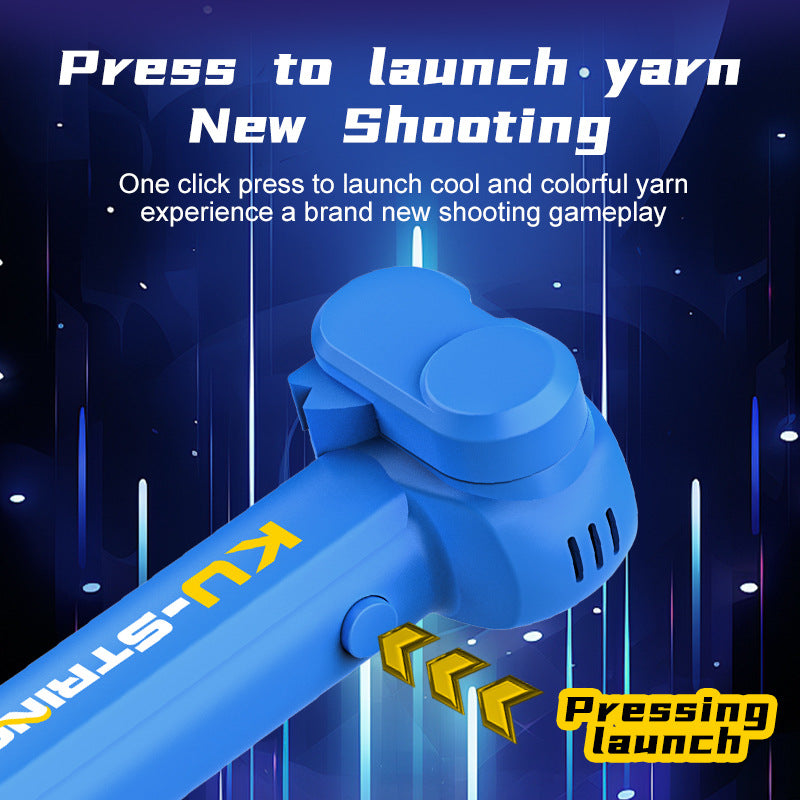 Glow In The Dark Rope Launcher Luminous Portable Stress Relief Toy For Kids  Party Favors 4