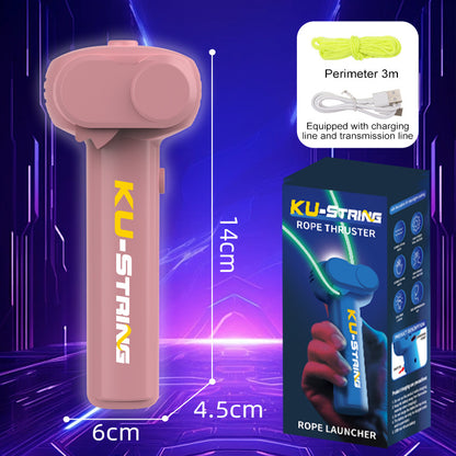 Glow In The Dark Rope Launcher Luminous Portable Stress Relief Toy For Kids  Party Favors 7