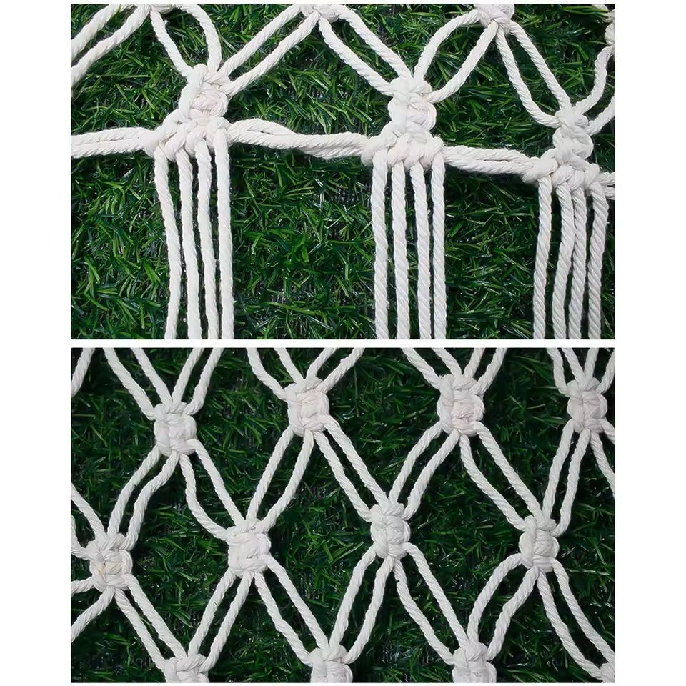 Boho Toy Hammock Hanging Mesh Storage Net With Tassels Triangular Wall Organizer 6