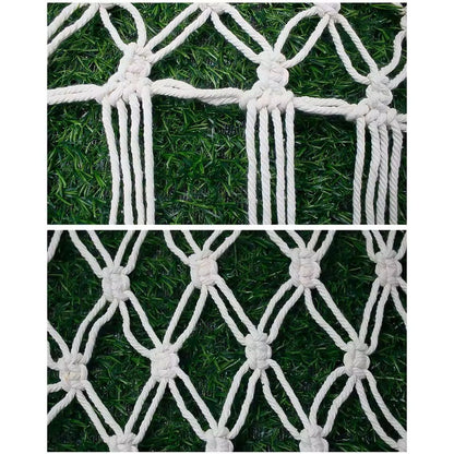 Boho Toy Hammock Hanging Mesh Storage Net With Tassels Triangular Wall Organizer 6