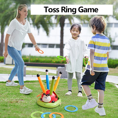 Toss Ring Game  Rocket Launcher Toy Active Play Sports Set For Kids Outdoor Summer Toys  Gift For K