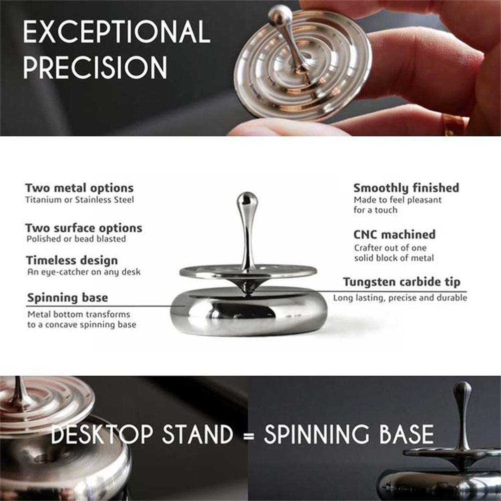 Spinning Top Rotating Magnetic Hot Sale Movie Totem Print Desk Toy | Unique Gift & Decoration