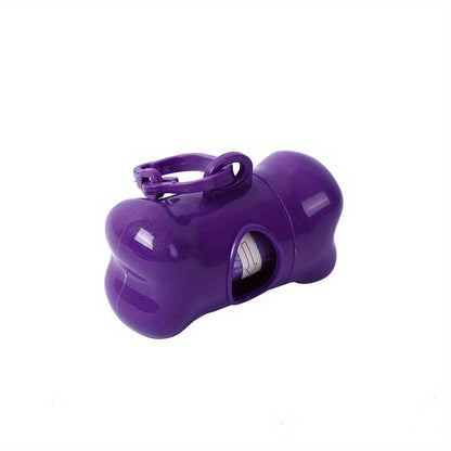 Portable BoneShaped Dog Poop Bag Holder Colorful Pet Waste Dispenser With Disposable Bags For Walki 7